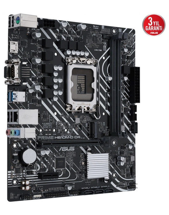 ASUS PRIME H610M-D DDR4 3200(OC) VGA HDMI DP M.2 mATX 1700p