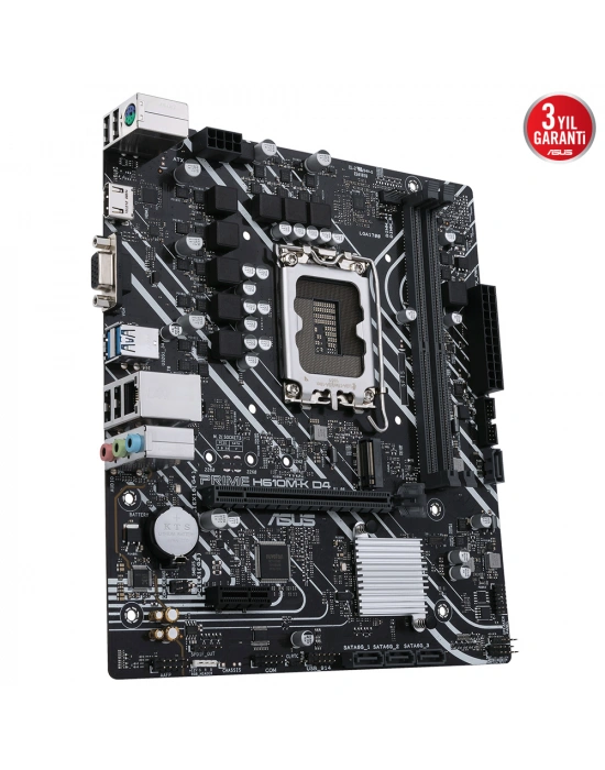 ASUS PRIME H610M-K D4 DDR4 3200(OC) HDMI DP M.2 mATX 1700p