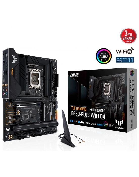 ASUS TUF GAMING B660-PLUS WIFI D4 DDR4 5333(OC) HDMI DP ATX 1700p