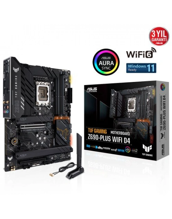 ASUS TUF GAMING Z690-PLUS WIFI D4 5333Mhz(OC) HDMI DP M.2 ATX 1700p