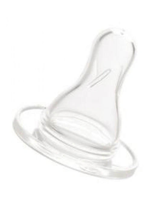 Bebedor Standart Biberonlar İçin Silikon Uçlu Biberon Emziği 3-6 Ay