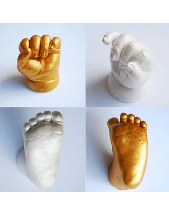 Bebek - Çocuk El - Ayak İzi Minik Heykel Seti