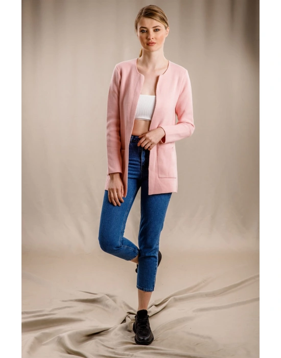 Cepli Uzun Hırka - PUDRA