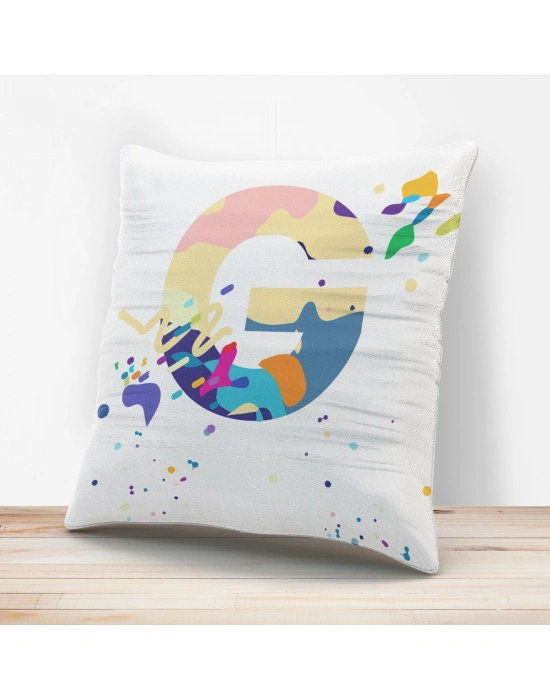 G Harfi Tasarımlı Yastık Kılıfı