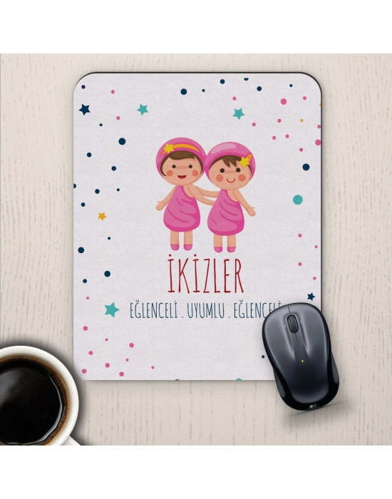 İkizler Burçlarına Özel Sevimli Mouse Pad