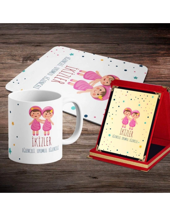 İkizler Burcuna Özel Tasarım Sevimli Hediye Seti