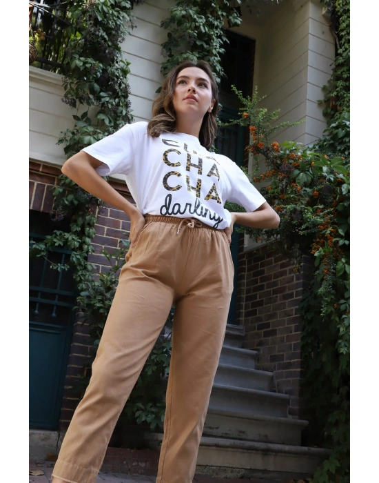 Jogger Pantolon- SÜTLÜ KAHVE