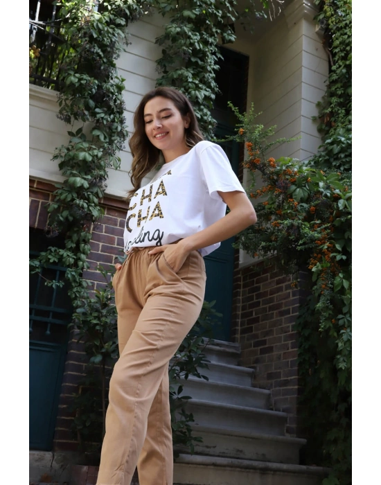 Jogger Pantolon- SÜTLÜ KAHVE