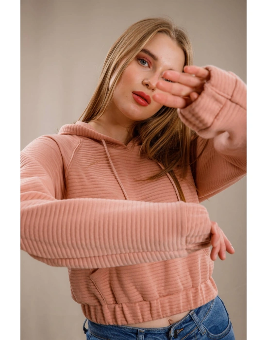 Kanguru Cepli Sweatshirt - PUDRA