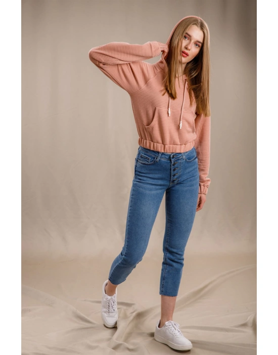 Kanguru Cepli Sweatshirt - PUDRA