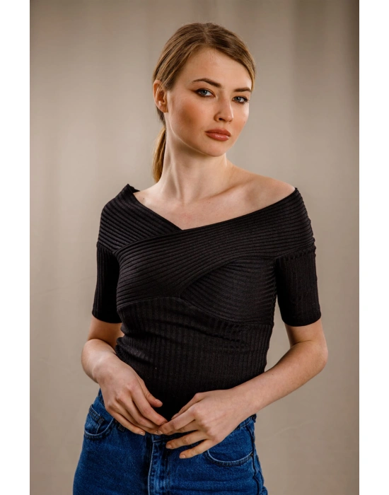 Kaşkorse Bluz - SİYAH