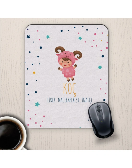 Koç Burçlarına Özel Sevimli Mouse Pad