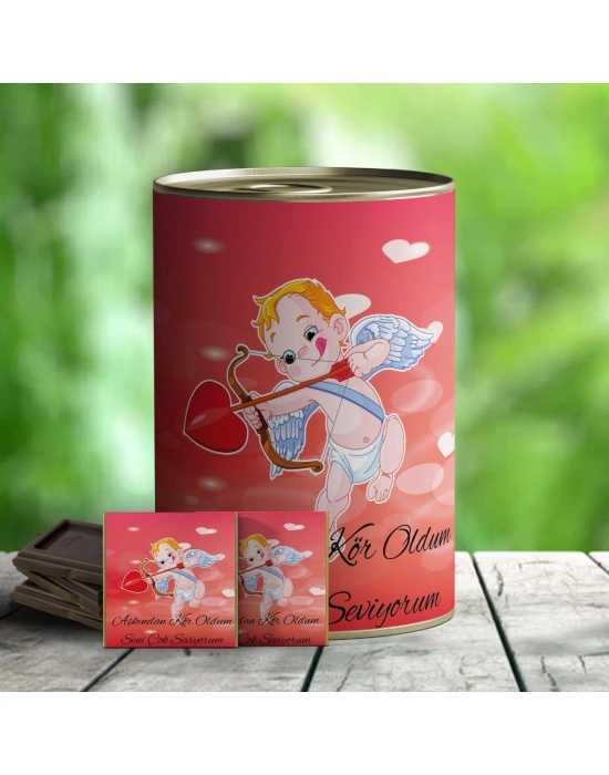 Körkütük Aşık Hediye Çikolata Konservesi