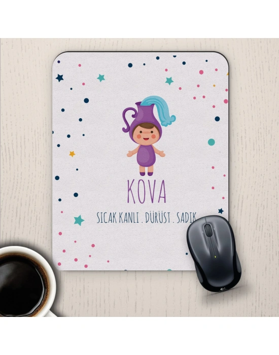 Kova Burçlarına Özel Sevimli Mouse Pad