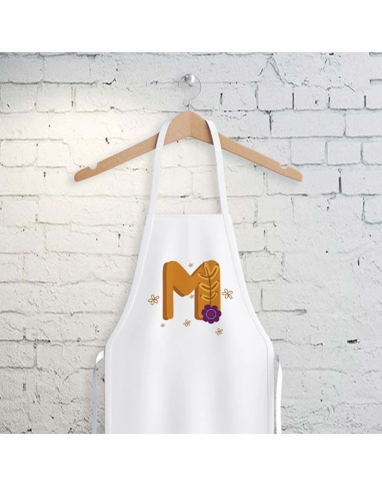 M Harfi Tasarımlı Mutfak Önlüğü