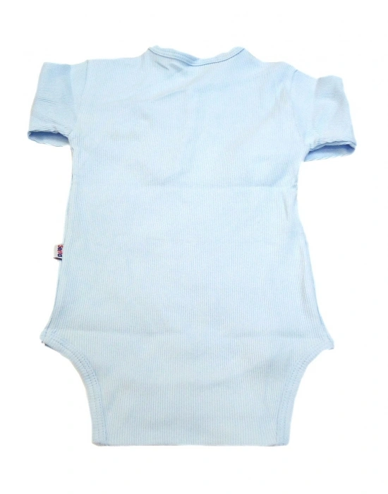 Sema Baby Uzun Kol Kaşkorse Badi (Body) - Mavi  0-6 Ay