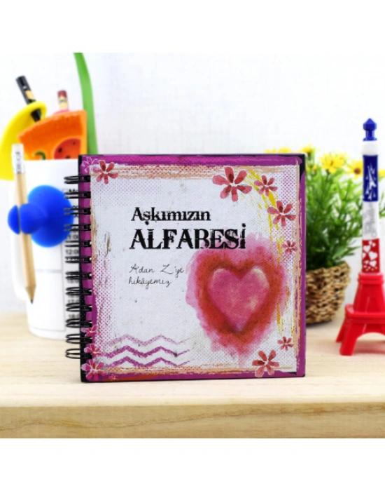 Sevgililere Romantik Aşkımızın Alfabesi Kitabı