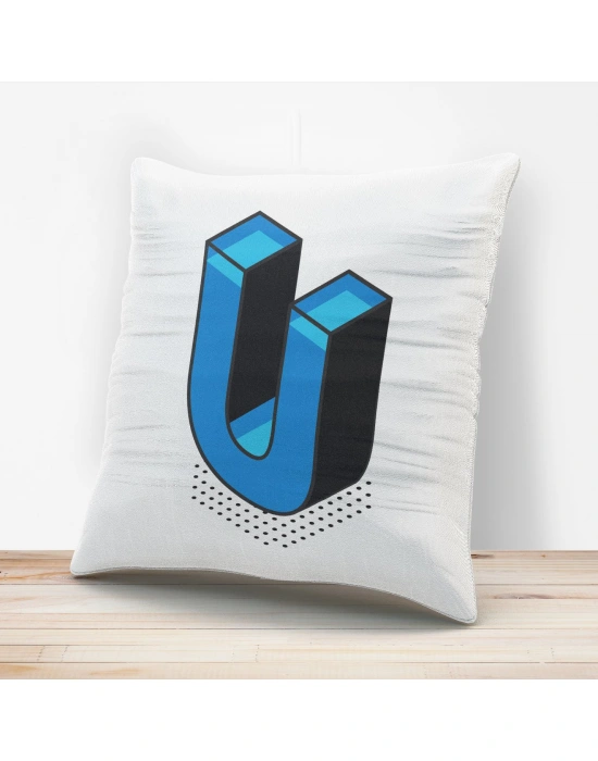 U Harfi Tasarımlı Yastık Kılıfı
