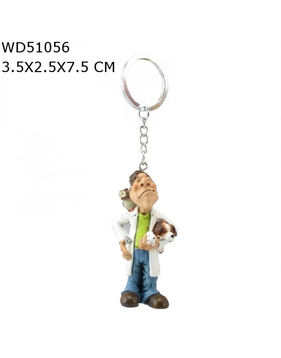 Veteriner Figürlü Biblo Heykel Anahtarlık