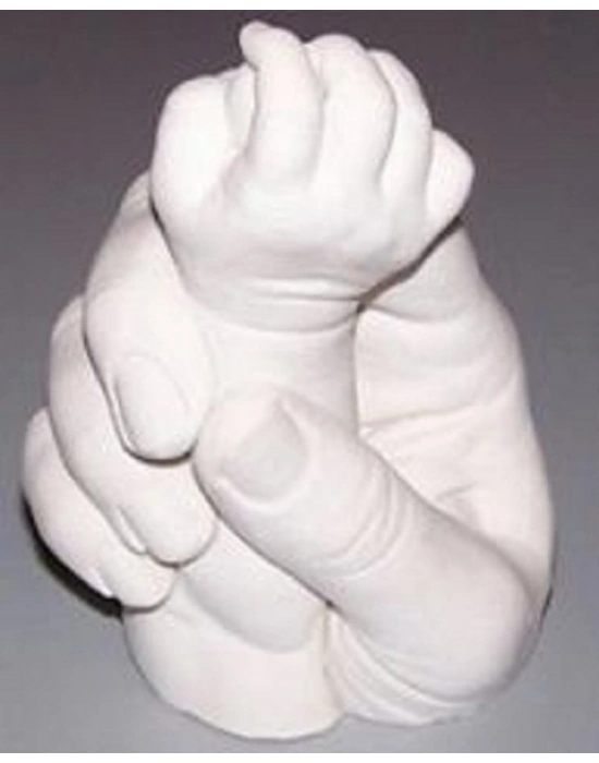 Yetişkinlere Özel (2 adet) El İzi Minik Heykel Set