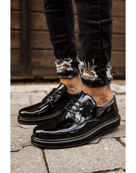 CH003 Rugan ST  Erkek Ayakkabı SIYAH