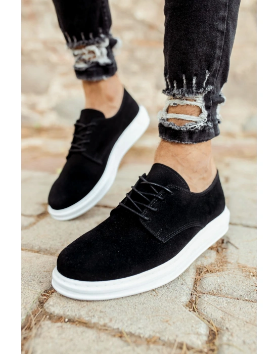 CH003 Süet BT Erkek Ayakkabı SIYAH