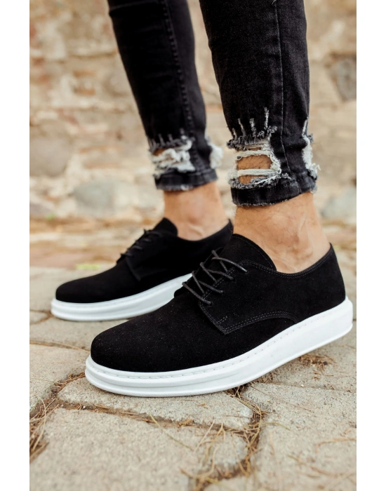 CH003 Süet BT Erkek Ayakkabı SIYAH