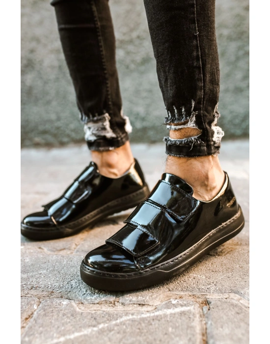 CH007 Rugan ST Erkek Ayakkabı SIYAH