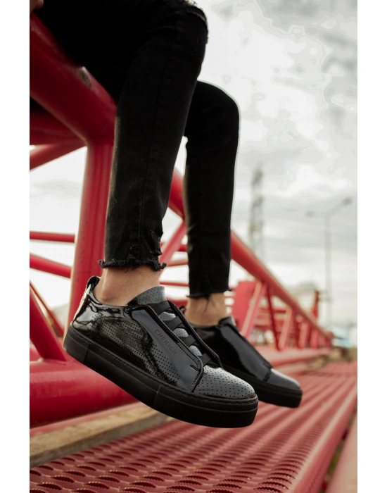 CH011 Rugan ST Erkek Ayakkabı SIYAH