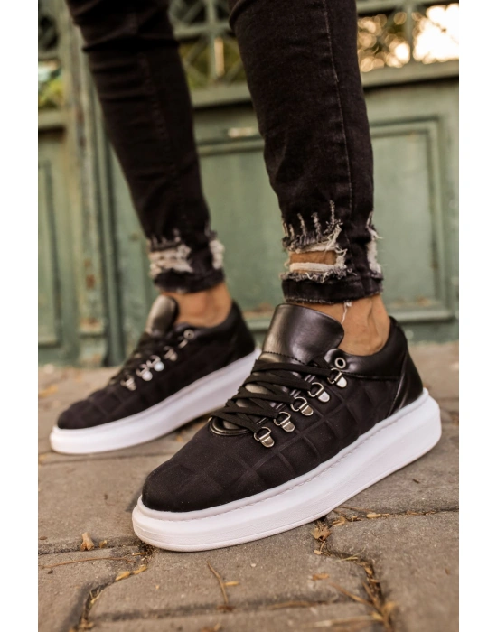 CH022 Kareli BT Erkek Ayakkabı SIYAH