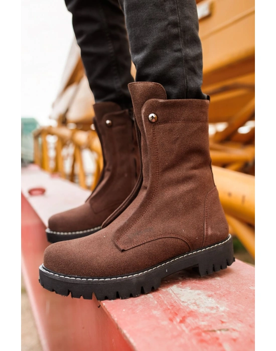 CH027 Süet ST Erkek Bot KAHVE