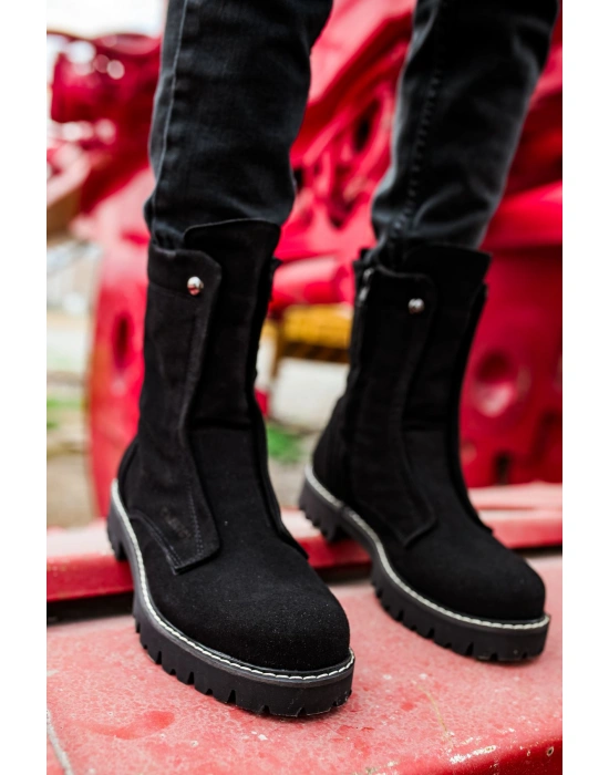 CH027 Süet ST Erkek Bot SIYAH