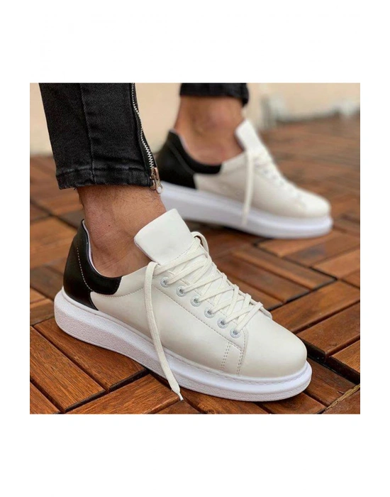 CH256 BT  Erkek Ayakkabı BEYAZ/SİYAH