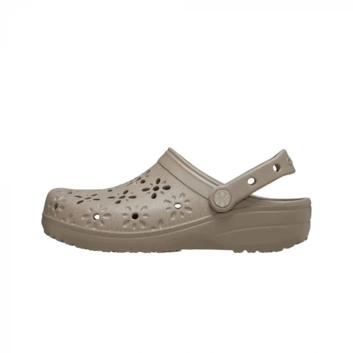 croc 210927-214 CLASSIC FLORAL CUT OUT CLOG SPOR TERLİK SANDALET