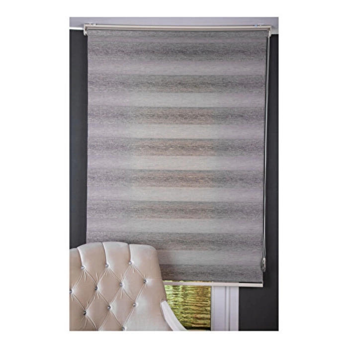New Jakarlı A.Kahve Zebra Stor Perde 120x200 cm Yeni