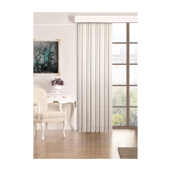 New Vega Bej 170X270 cm Tül Perde Yeni