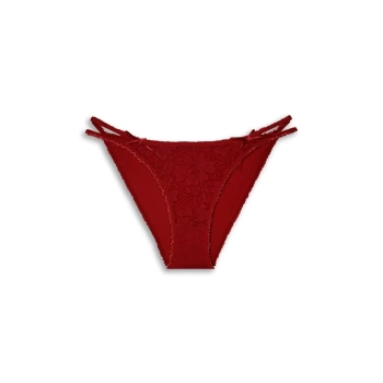 Gümüş Kırmızı Bikini Dantelli Külot 5001K