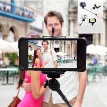 3.5mm Jak Girişli Tüm Telefonlara Uygun Selfie Özçekim Çubuğu