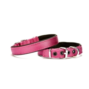 Doggie Dokuma Softlu Köpek Boyun Tasması 2 cm x 45 cm Mor