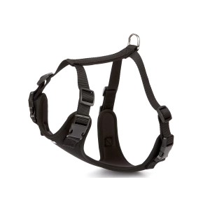 Doggie Havalı Ped Dokuma Köpek Göğüs Tasması 45/55 cm Siyah