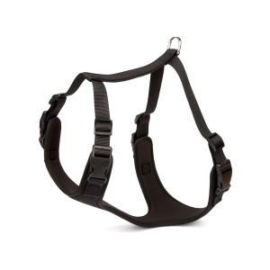 Doggie Havalı Ped Dokuma Köpek Göğüs Tasması 50/70 cm Siyah