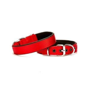 Doggie Softlu Köpek Boyun Tasması 1,5 cm x 30 cm Kırmızı