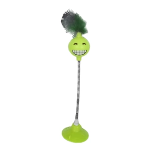 Markapet Yaylı Vantuzlu Hacıyatmaz Kedi Oyuncağı 30 cm Sarı