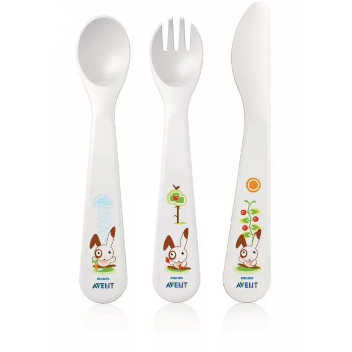 Avent Çatal, Kaşık ve Bıçak Seti 18ay+