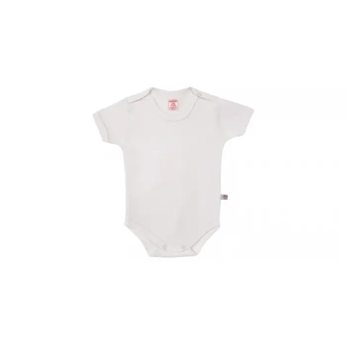 Sevi Bebe Şardonlu Yarım Kollu Body - Krem 6 Ay