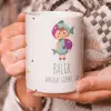 Balık Burcu Özel Sevimli Beyaz Kupa Bardak