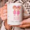 İkizler Burcu Özel Sevimli Beyaz Kupa Bardak