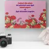 Romantik Tasarımlı Mini Kanvas Tablo - No1
