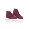 CH047 Süet BT Erkek Bot BORDO