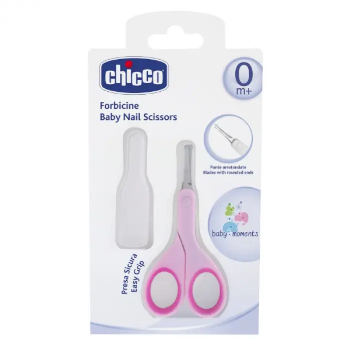 Chicco Kapaklı Tırnak Makası - Pembe